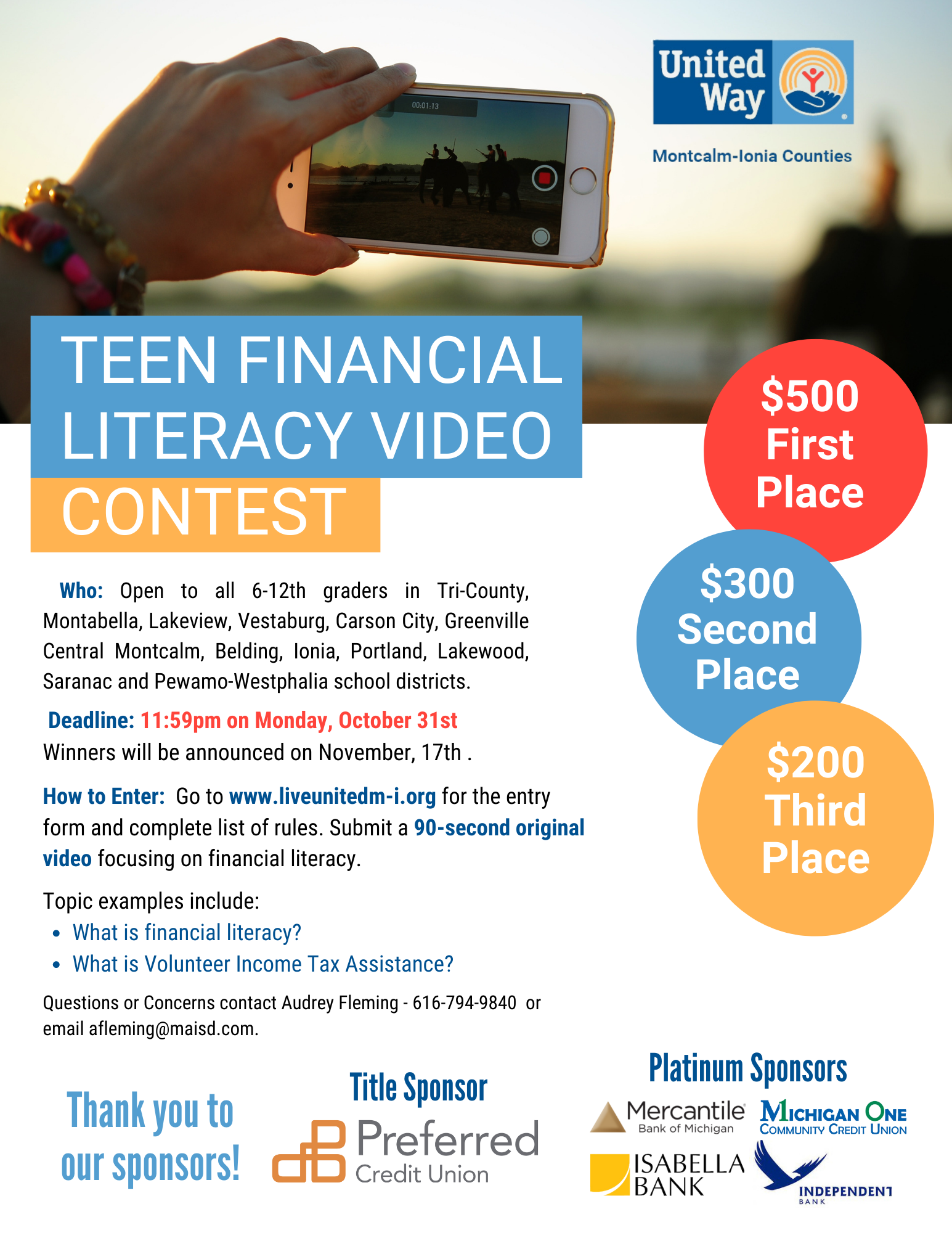 Financial Literacy Flyer